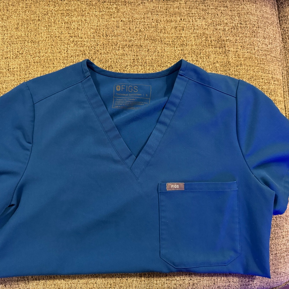 Royal Blue Figs Top